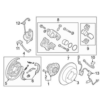 Hyundai OE - Rear Suspension - Brake Components (W/O Electric Parking Brake)