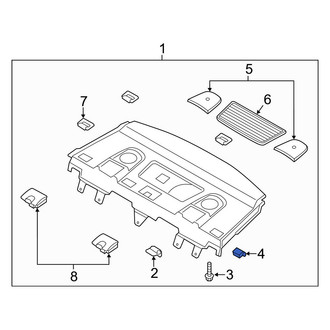 Hyundai OE - Package Tray Trim Clip