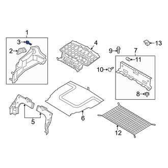 Hyundai OE - Trunk Trim Panel Clip