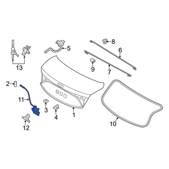 Hyundai OE - Rear Deck Lid Latch