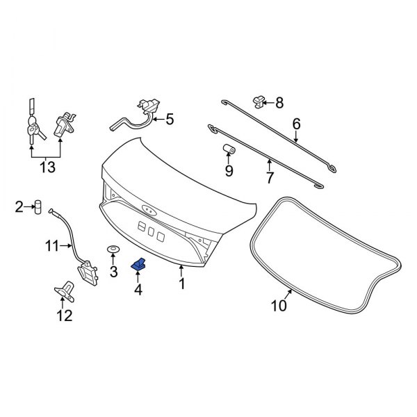 Deck Lid Drain Plug