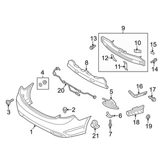 Hyundai OE - Rear Bumper - Bumper & Components