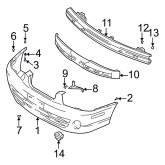 Hyundai OE - Rear Bumper Cover Grommet