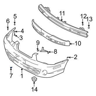 Hyundai OE - License Plate Bracket Bolt