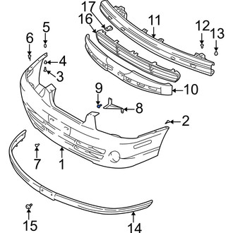 Hyundai OE - License Plate Bracket Bolt