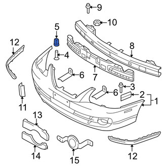 Hyundai OE - Rear Outer Bumper Cover Retainer