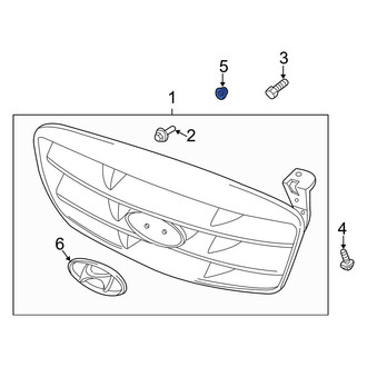 Hyundai OE - Grille Nut