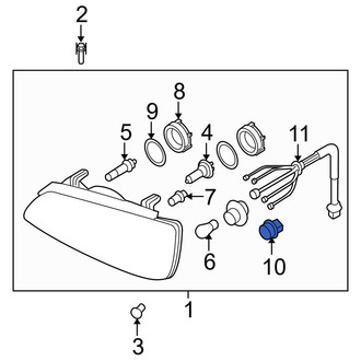 Hyundai OE - Front Headlight Socket