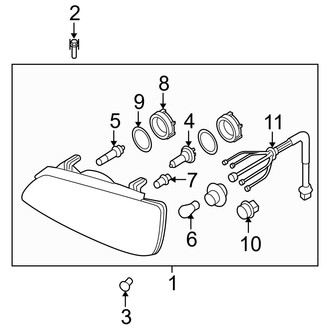 Hyundai OE - Front Lamps - Headlamp Components