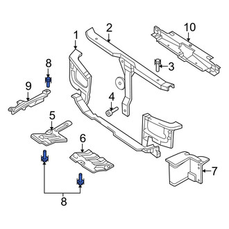 Hyundai OE - Radiator Support Splash Shield Bolt