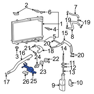 Hyundai OE - Lower Engine Coolant Thermostat Housing
