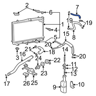 Hyundai OE - Upper Radiator Coolant Hose