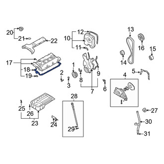 Hyundai OE - Engine Valve Cover Gasket