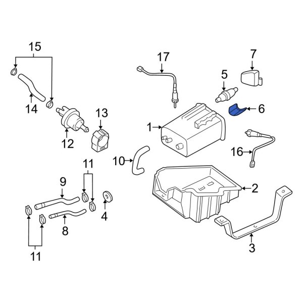 Emission Check Valve Bracket