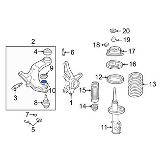 Hyundai OE - Front Suspension Ball Joint Snap Ring