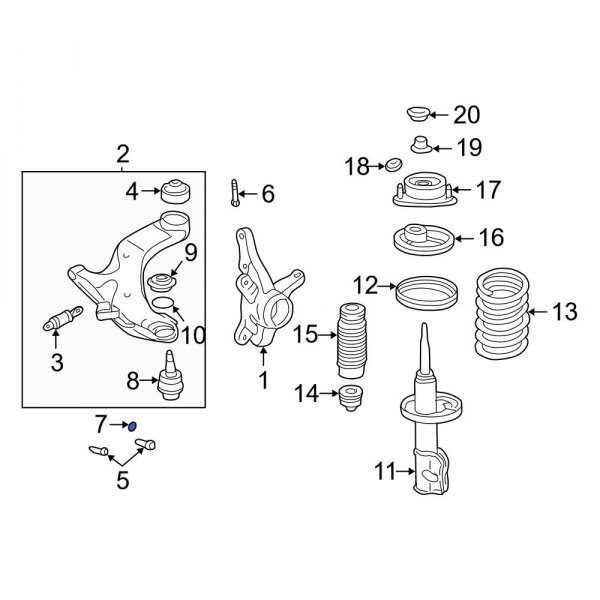 Suspension Control Arm Bumper