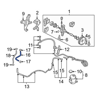 Hyundai OE - Power Steering Reservoir Hose