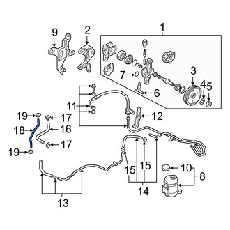 Hyundai OE - Power Steering Reservoir Hose