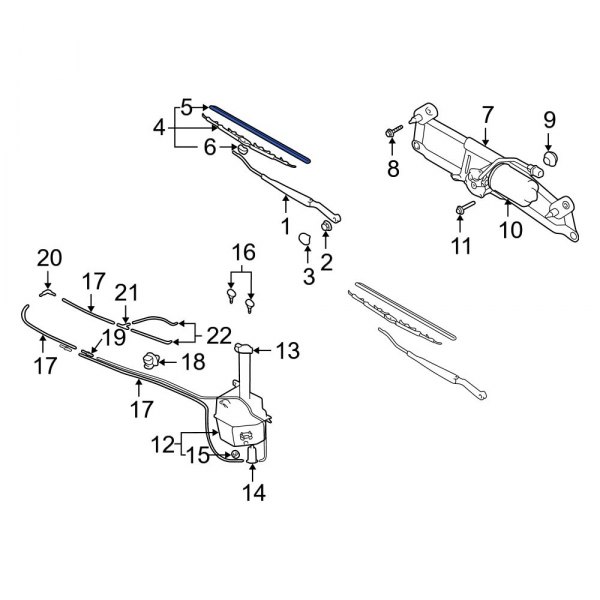 Windshield Wiper Blade Refill