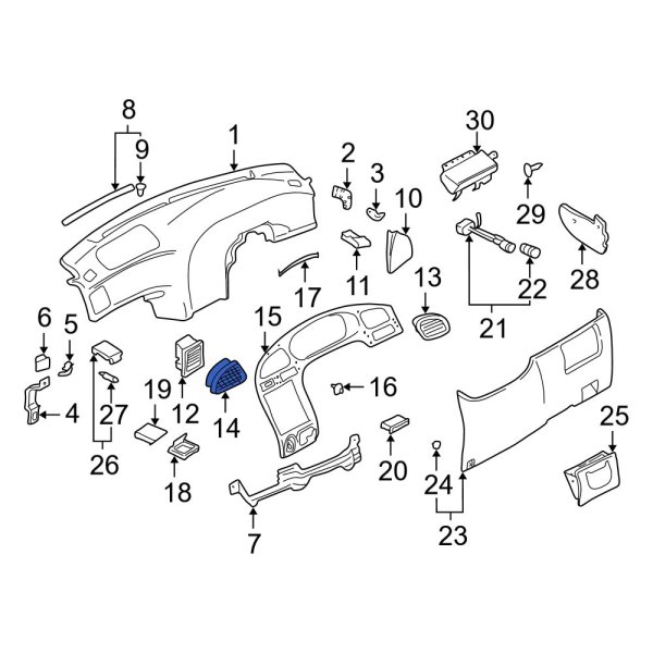 Dashboard Air Vent