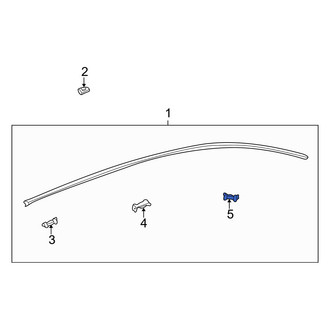 Hyundai OE - Rear Roof Molding Clip