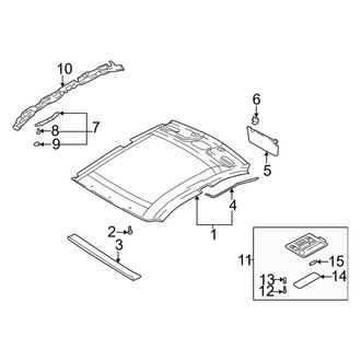 Hyundai OE - Roof - Interior Trim (With Sunroof)