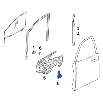Hyundai OE - Rear Right Window Motor