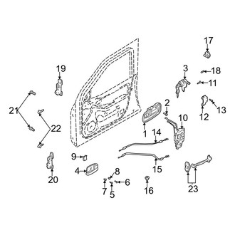 Hyundai OE - Front Door - Lock & Hardware