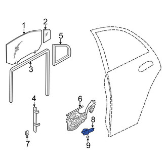 Hyundai OE - Rear Left Window Motor