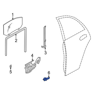 Hyundai OE - Rear Left Window Motor