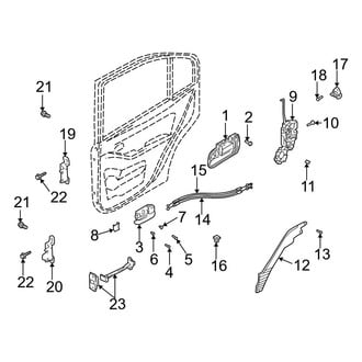 Hyundai OE - Rear Door - Lock & Hardware (GT Hatchback)