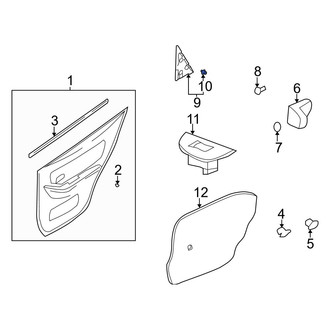 Hyundai OE - Speaker Cover Clip