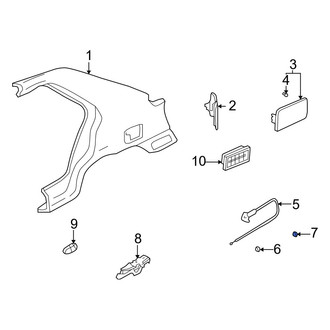 Hyundai OE - Fuel Filler Door Release Cable Clip