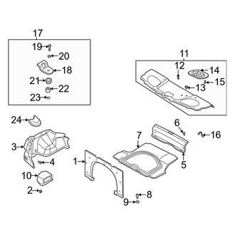 Hyundai OE - Rear Body & Floor - Interior Trim (GLS / Limited Sedan)