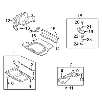 Hyundai OE - Liftgate Trim Scuff Plate Cap