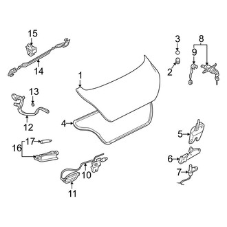 Hyundai OE - Trunk Lid - Lid & Components (GLS / Limited Sedan)
