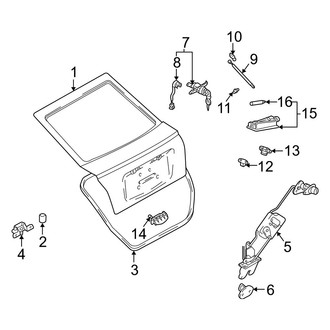 Hyundai OE - Lift Gate - Gate & Hardware (GLS / GT Hatchback)