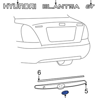 Hyundai OE - Rear Hatch Emblem