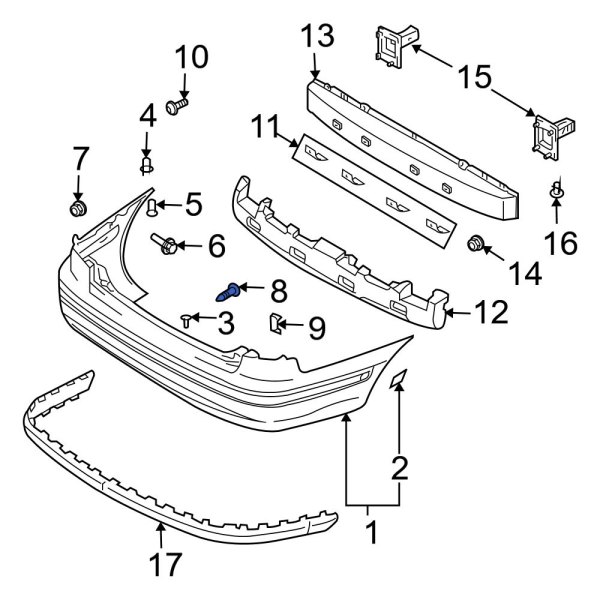 Bumper Cover Screw