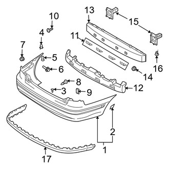 Hyundai OE - Rear Bumper - Bumper & Components