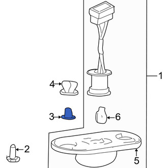 Hyundai OE - License Plate Light Assembly Clip