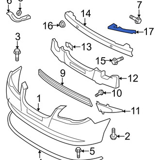 Hyundai OE - Front Right Upper Bumper Cover Bracket