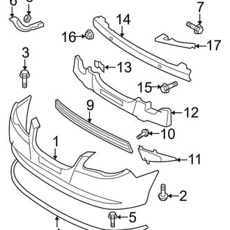 Hyundai OE - Front Bumper - Bumper & Components (GLS / SE)