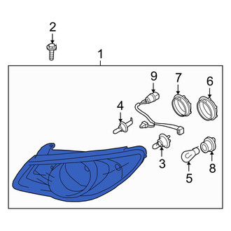 Hyundai OE - Front Right Headlight Assembly