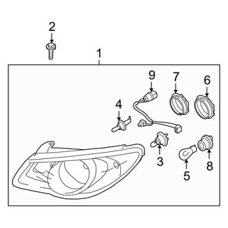 Hyundai OE - Front Lamps - Headlamp Components (GLS / SE)