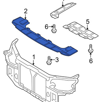 Hyundai OE - Front Radiator Support Splash Shield