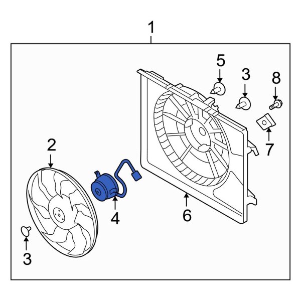 Engine Cooling Fan Motor