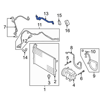 Hyundai OE - A/C Refrigerant Suction Hose