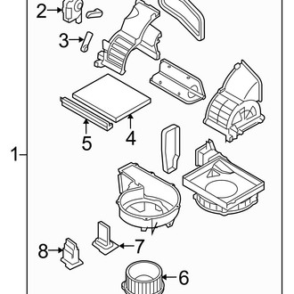 Hyundai OE - Air Conditioner & Heater - Blower Motor & Fan (Touring GLS / Touring SE)