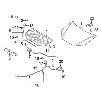 Hyundai OE - Hood Prop Rod Grommet